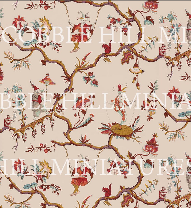 Pink and Red Eastern Chinoiserie