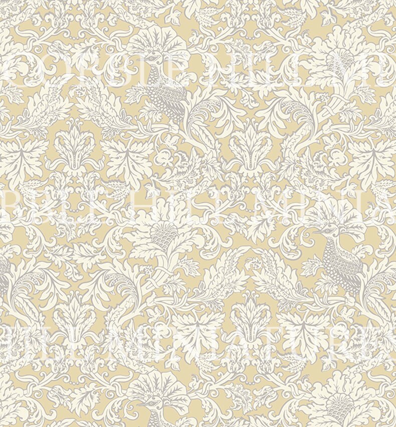 Gold Victorian Damask