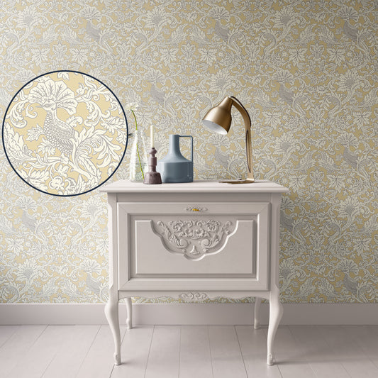 Gold Victorian Damask