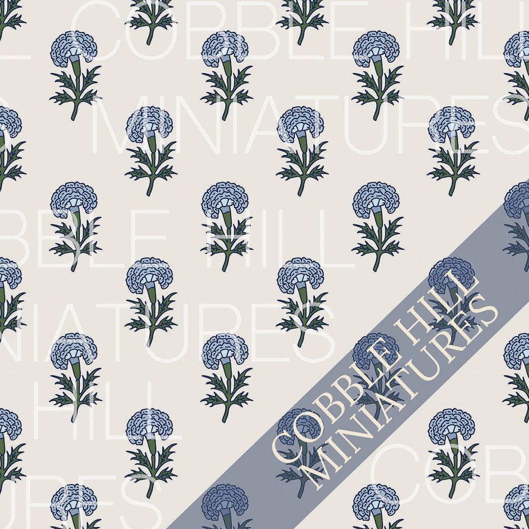 Classic Hydrangea Block Print: Medium