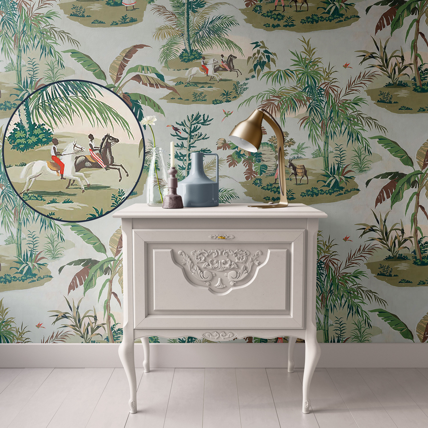 Bermuda Island Chinoiserie Toile