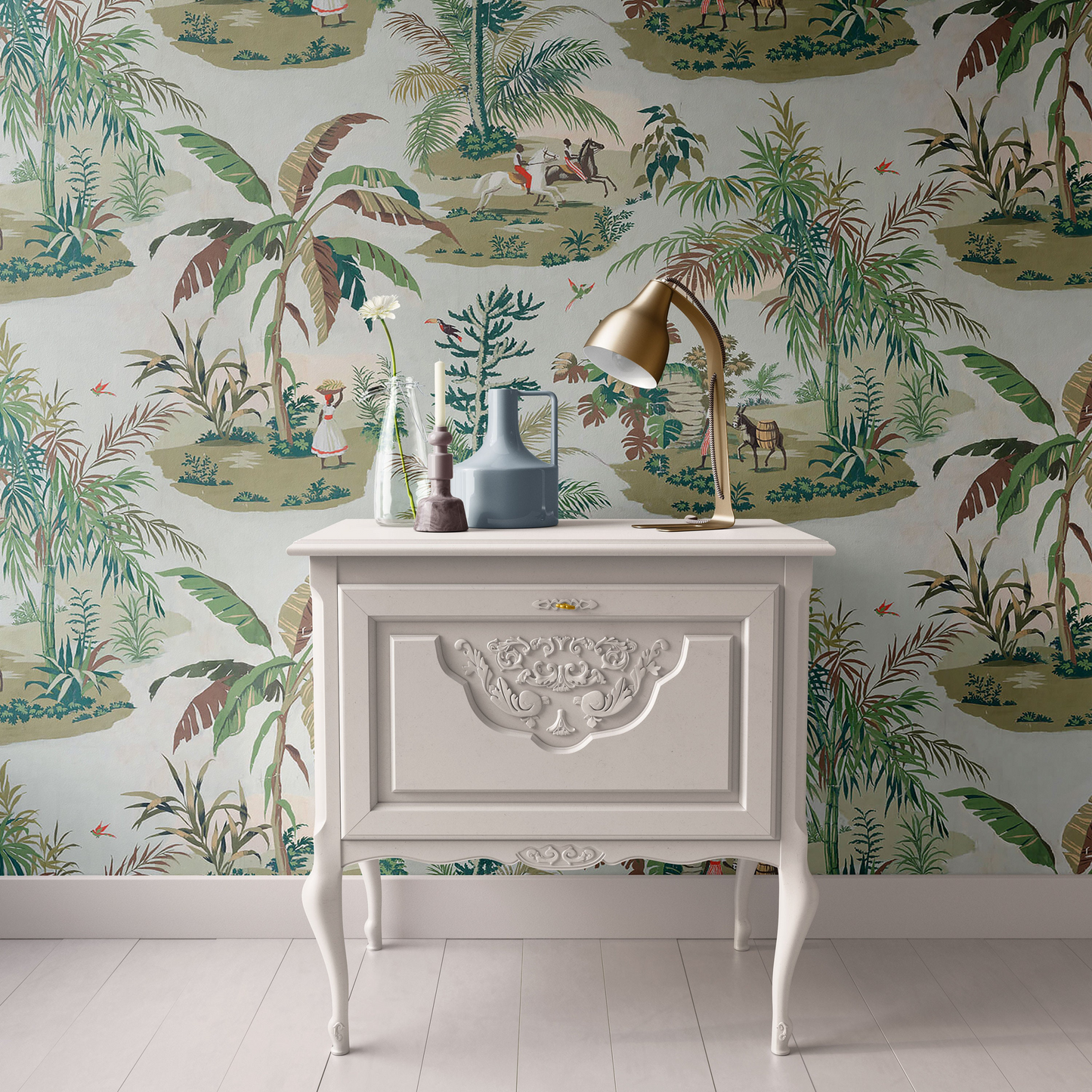 Bermuda Island Chinoiserie Toile