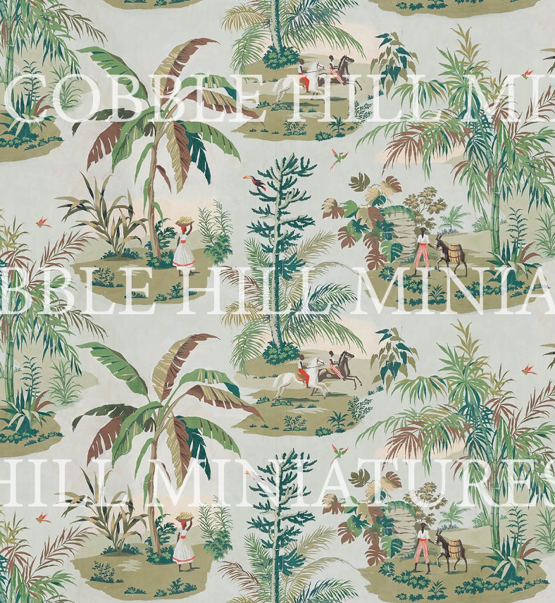 Bermuda Island Chinoiserie Toile